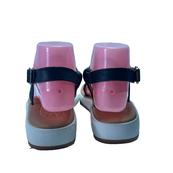 CORSO COMO Sandals Womens 6.5 Celano Black Leather Ankle Strap Buckle - Picture 3 of 11